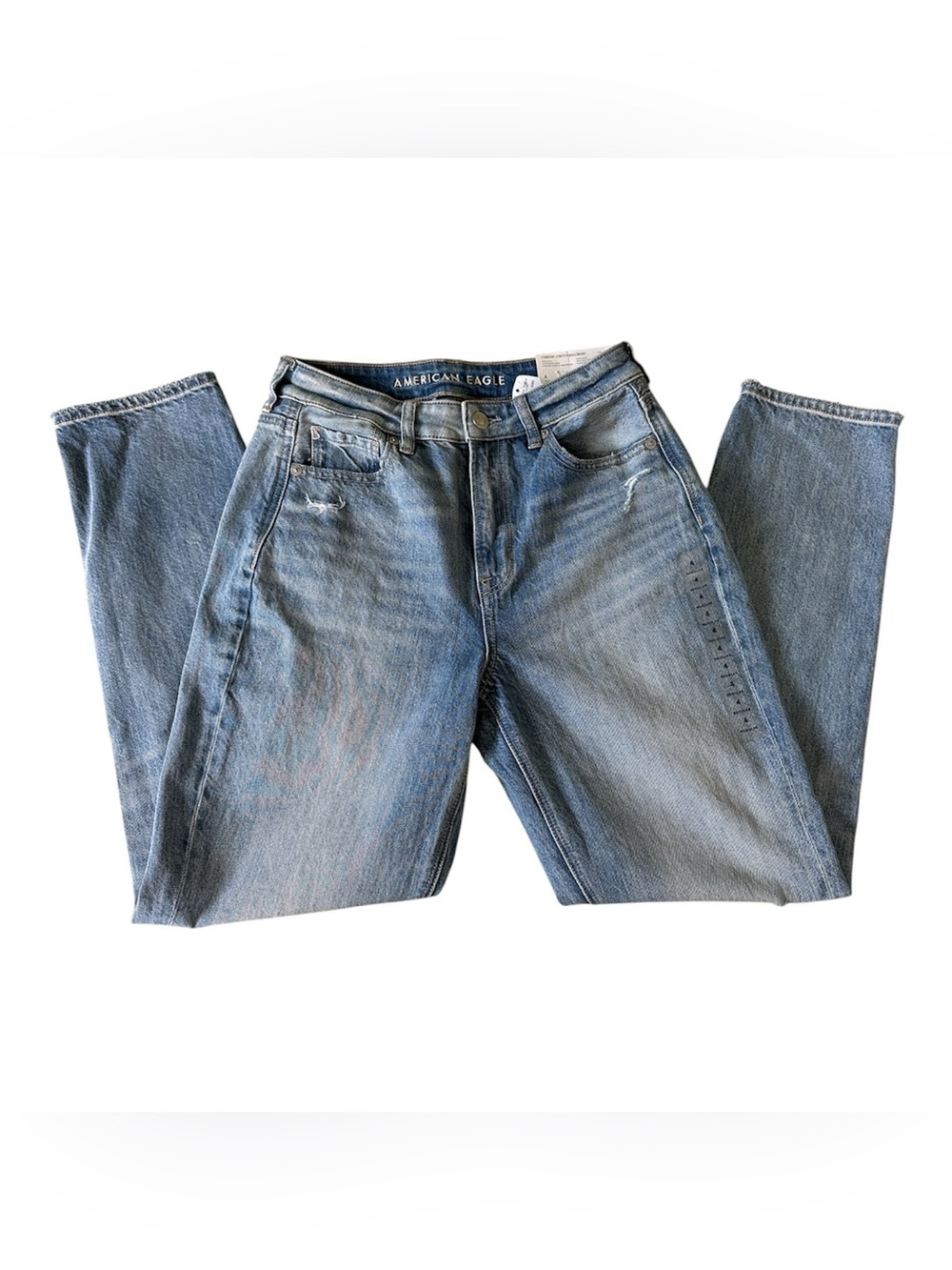 American Eagle Light Wash Mom Jeans